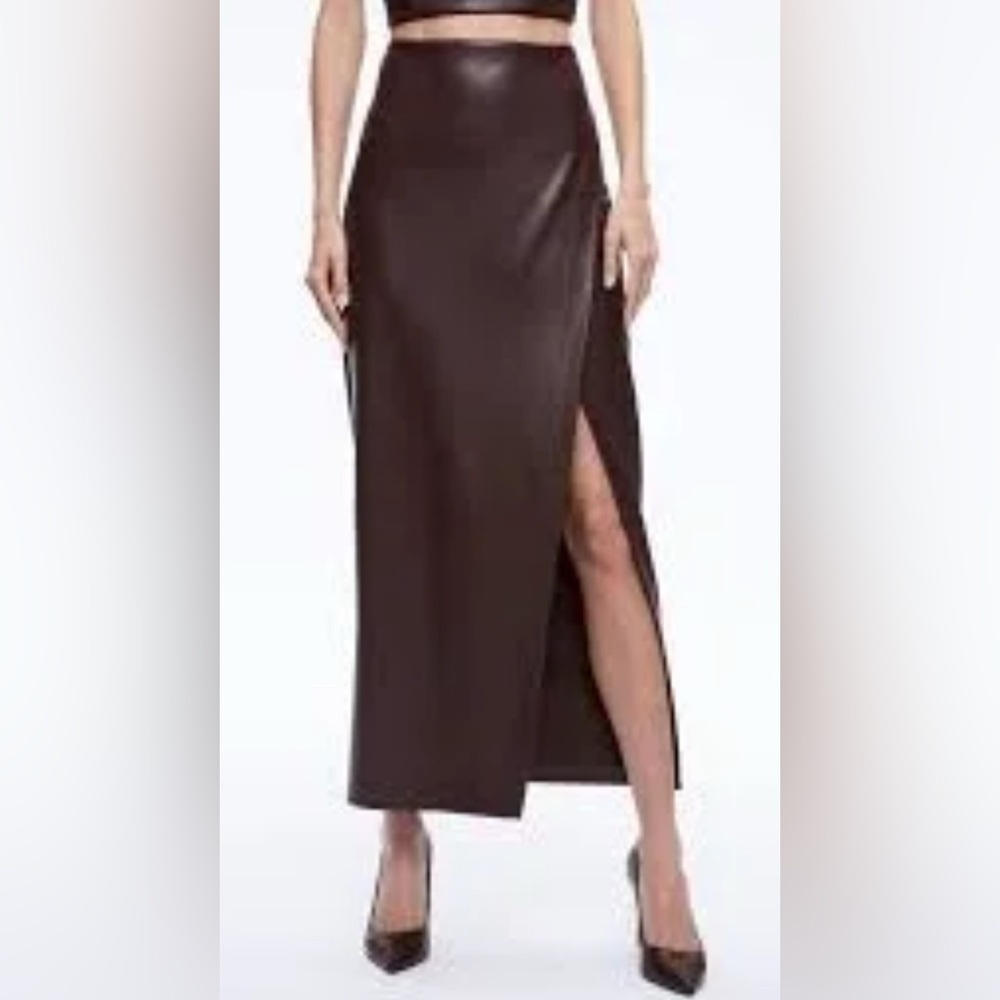 Alice and Olivia faux leather skirt